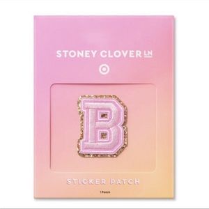 Stoney Clover Lane x Target Collaboration Pink Embroidered “B” Sticker Patch